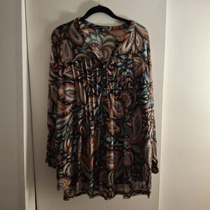 Ava & Grace Multicolor Paisley Women's Tunic Top